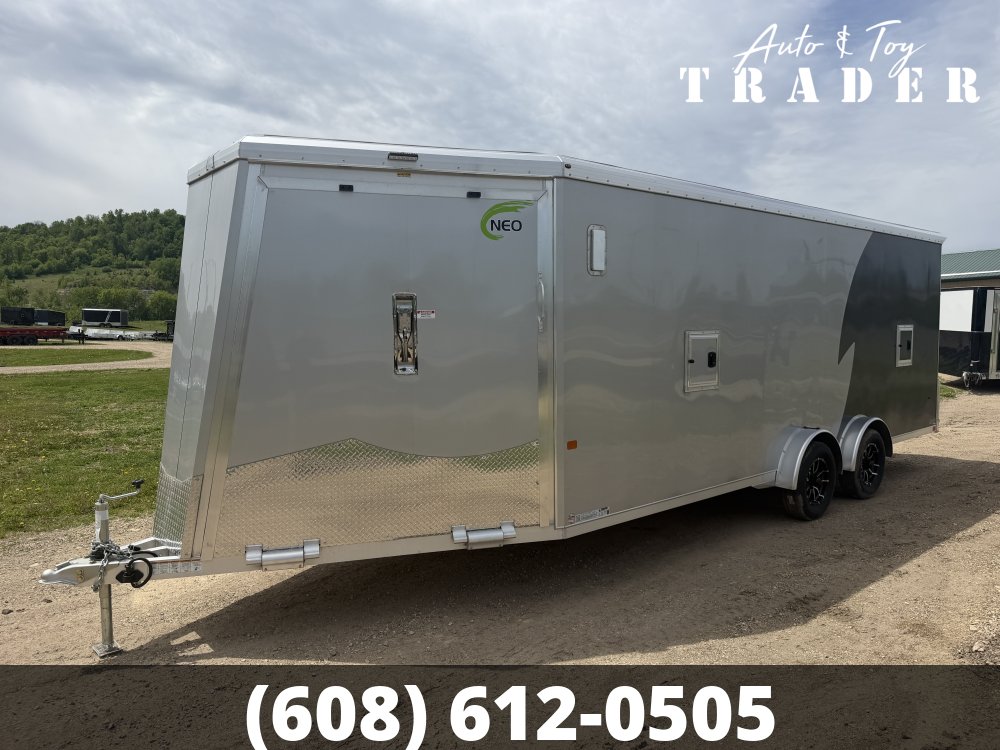 2026 NEO Trailers 7.5X25 Aluminum NASX Snowmobile Trailer