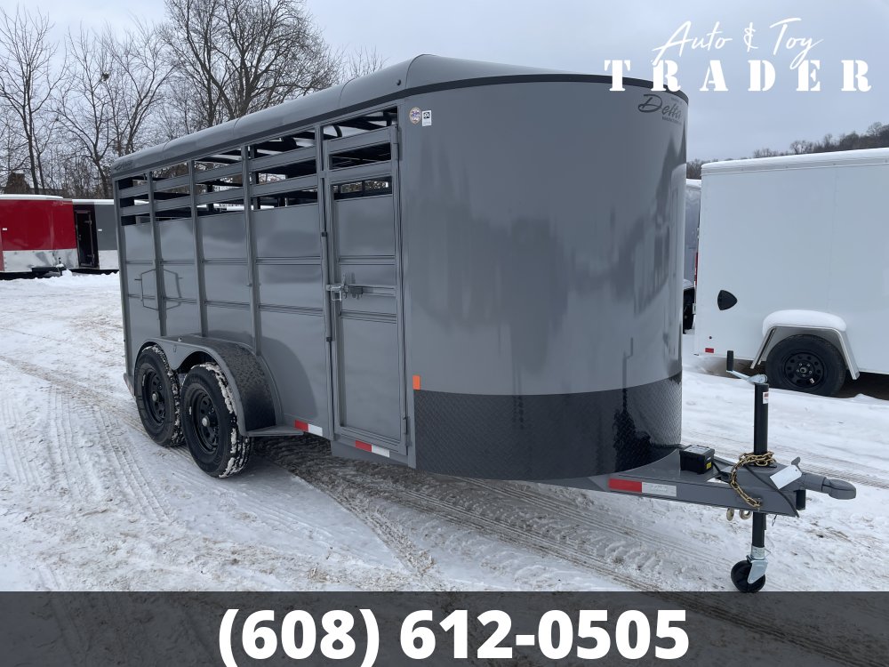 2026 Delta Manufacturing 6X16 Stock Trailer