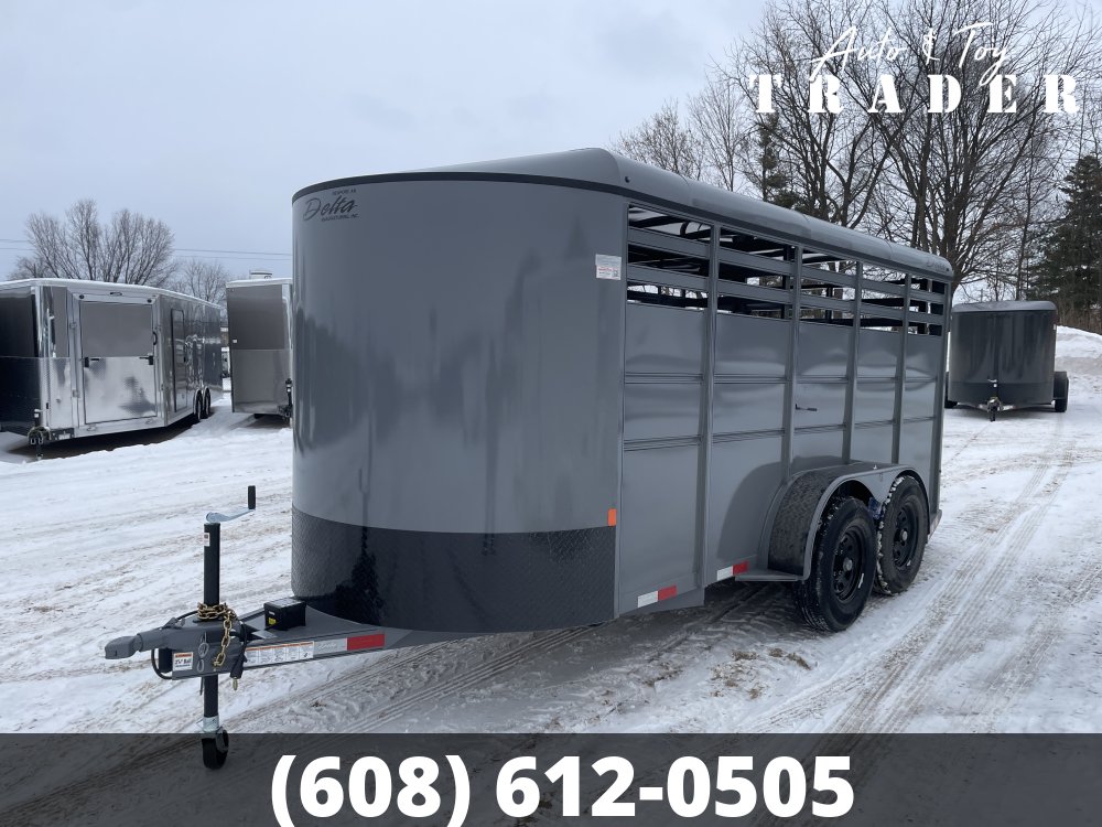 2026 Delta Manufacturing 6X16 Stock Trailer