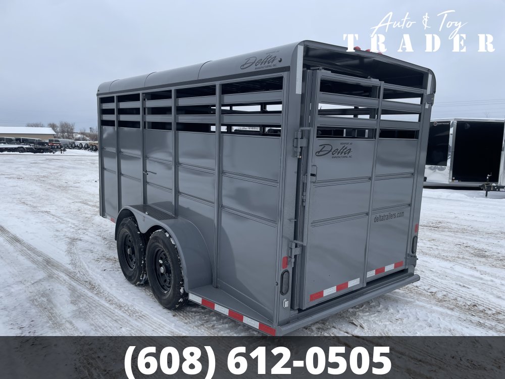 2026 Delta Manufacturing 6X16 Stock Trailer