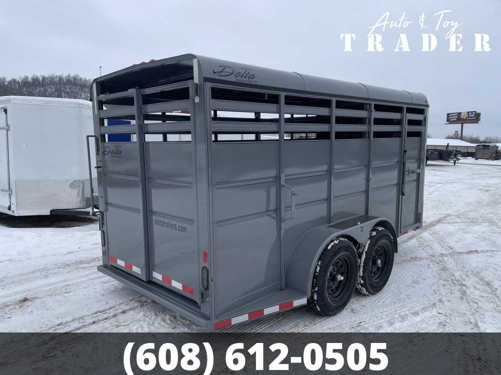 2026 Delta Manufacturing 6X16 Stock Trailer