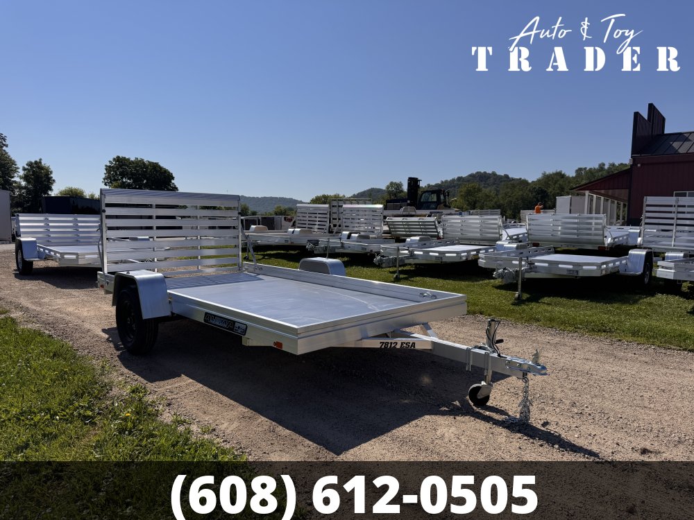 2027 Aluma 7812ESA-S-TG Aluminum Utility Trailer