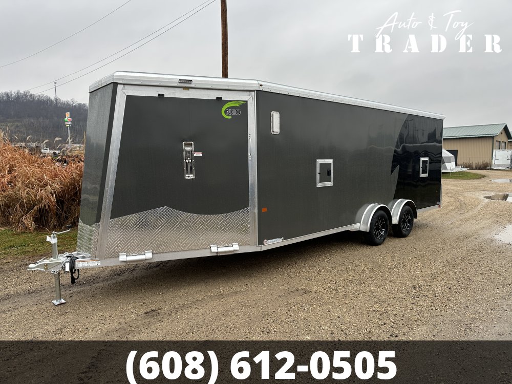 2026 NEO Trailers 7.5X25 Aluminum NASX Snowmobile Trailer