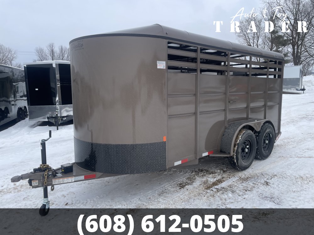 2026 Delta Manufacturing 6X16 Stock Trailer