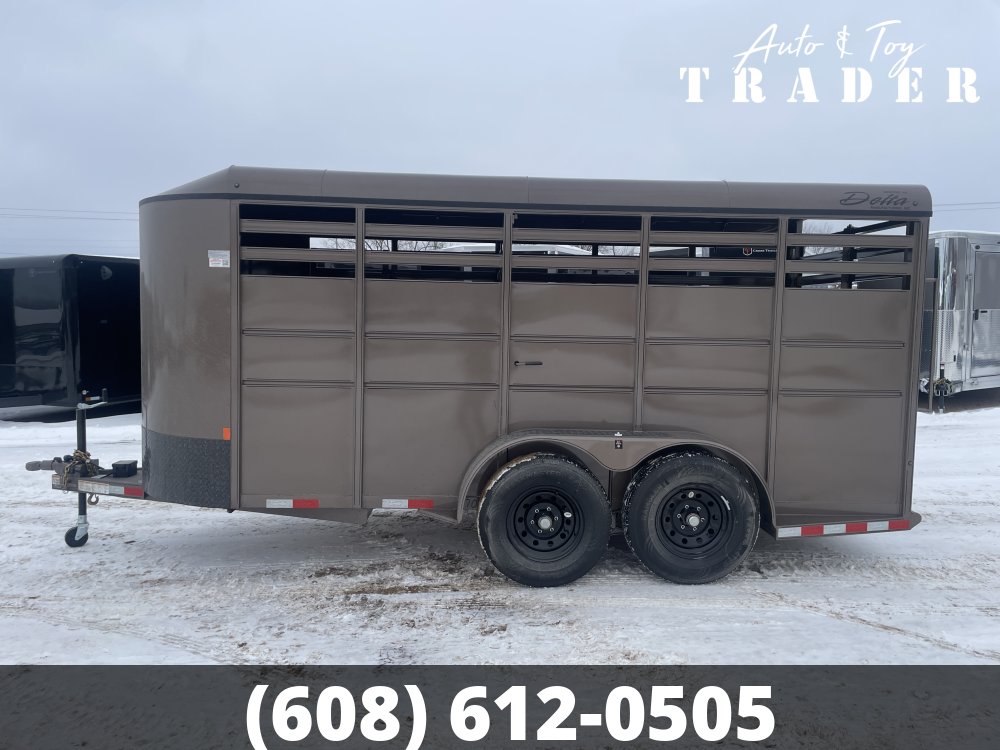 2026 Delta Manufacturing 6X16 Stock Trailer