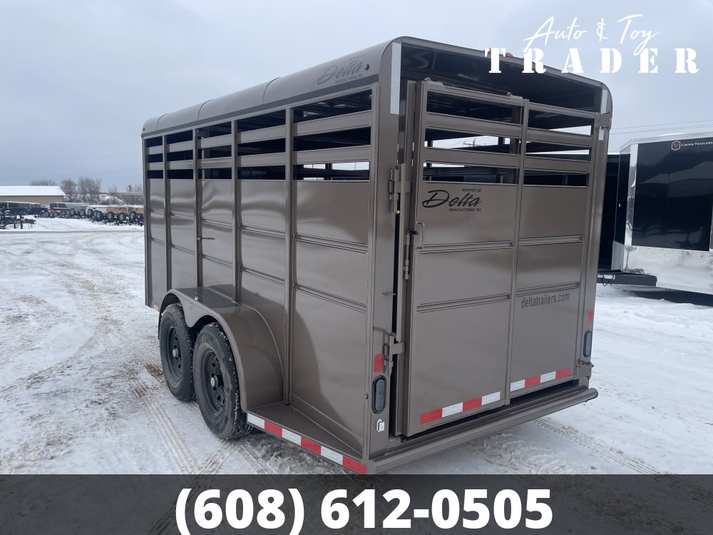 2026 Delta Manufacturing 6X16 Stock Trailer