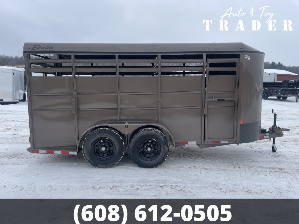 2026 Delta Manufacturing 6X16 Stock Trailer