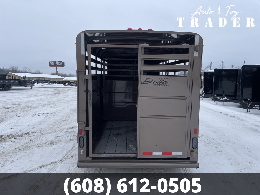 2026 Delta Manufacturing 6X16 Stock Trailer