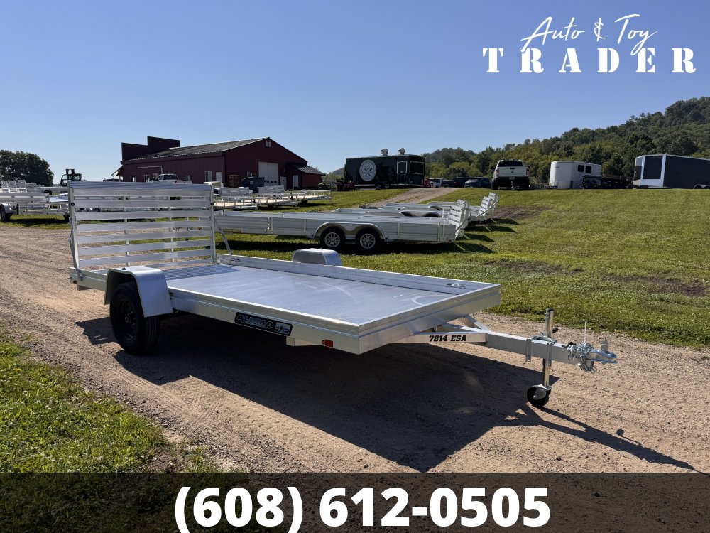 2027 Aluma 7814ESA-S-TG Aluminum Utility Trailer