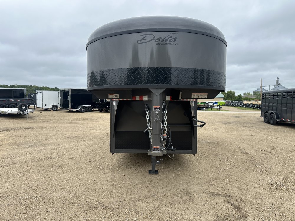 2025 Delta Manufacturing 6X16 Gooseneck Stock Trailer