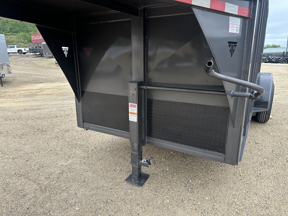 2025 Delta Manufacturing 6X16 Gooseneck Stock Trailer