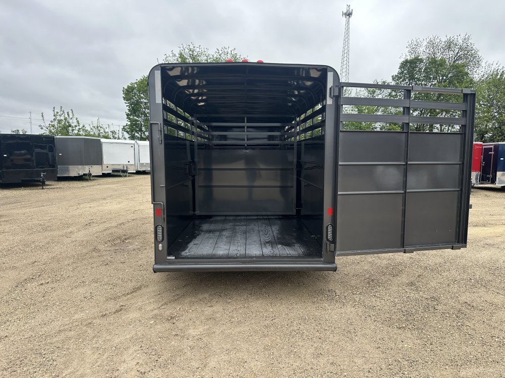 2025 Delta Manufacturing 6X16 Gooseneck Stock Trailer