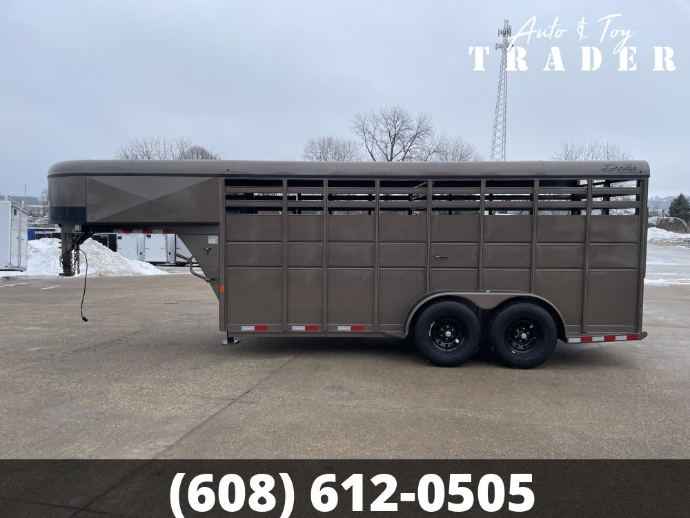 2026 Delta Manufacturing 6X16 Stock Trailer