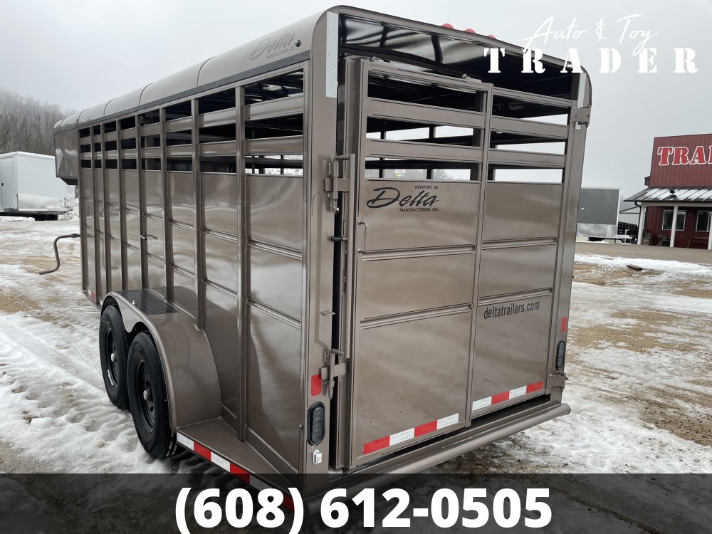 2026 Delta Manufacturing 6X16 Stock Trailer