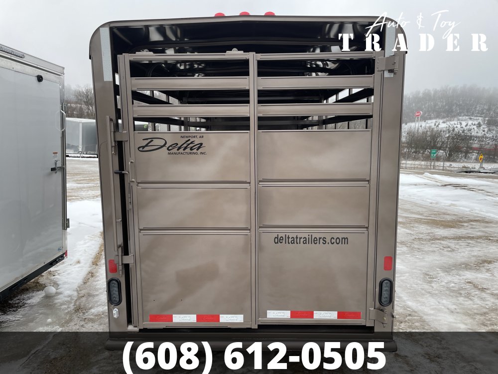 2026 Delta Manufacturing 6X16 Stock Trailer