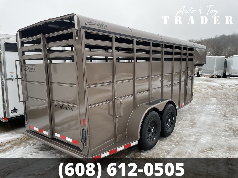 2026 Delta Manufacturing 6X16 Stock Trailer