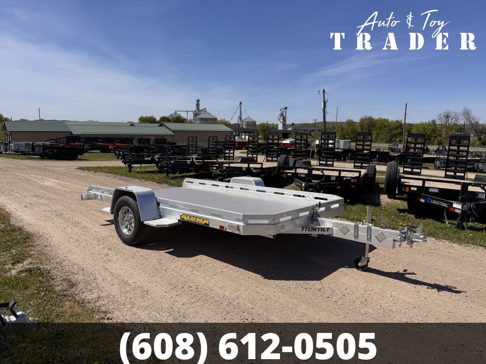2027 Aluma 7712H Tilt Aluminum Utility Trailer