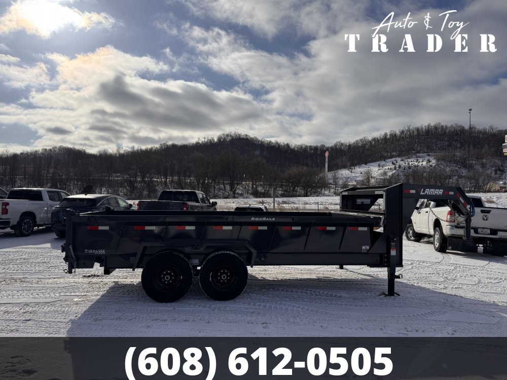 2026 Lamar Trailers 83X16 Gooseneck Dump Trailer