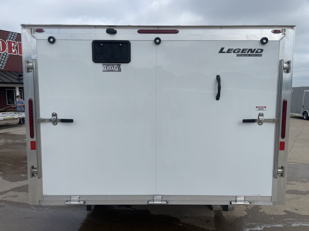 2025 Legend Trailers 102X12 Aluminum Hybrid Snowmobile Trailer