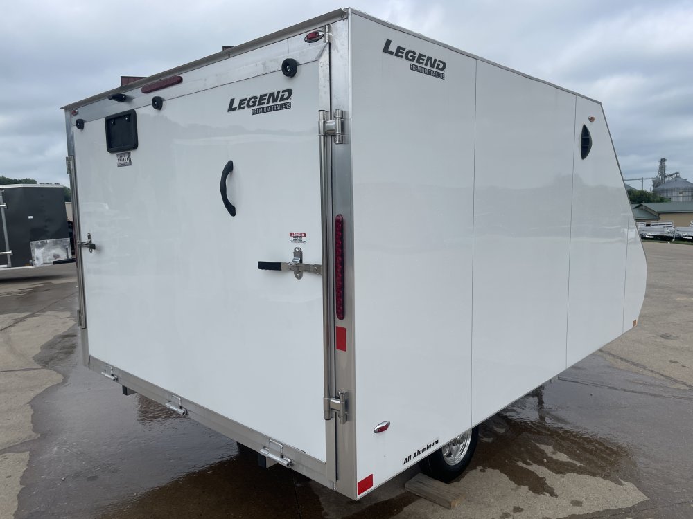 2025 Legend Trailers 102X12 Aluminum Hybrid Snowmobile Trailer