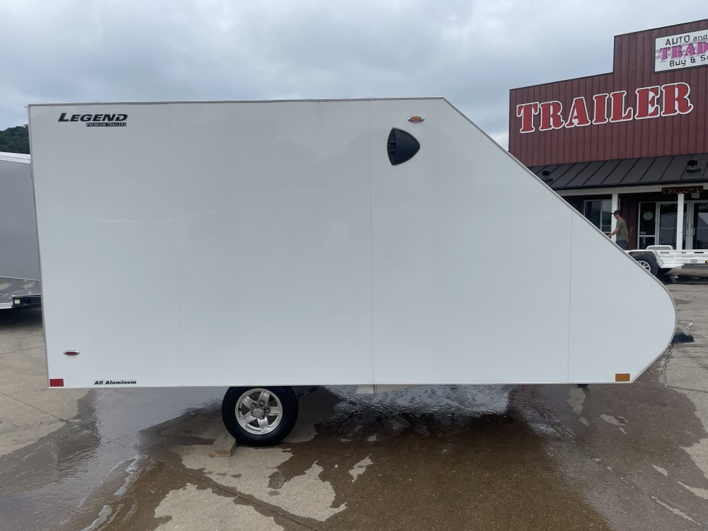 2025 Legend Trailers 102X12 Aluminum Hybrid Snowmobile Trailer