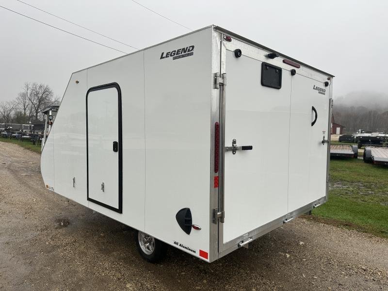2025 Legend Trailers 102X12 Aluminum Hybrid Snowmobile Trailer