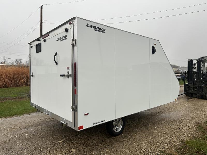 2025 Legend Trailers 102X12 Aluminum Hybrid Snowmobile Trailer