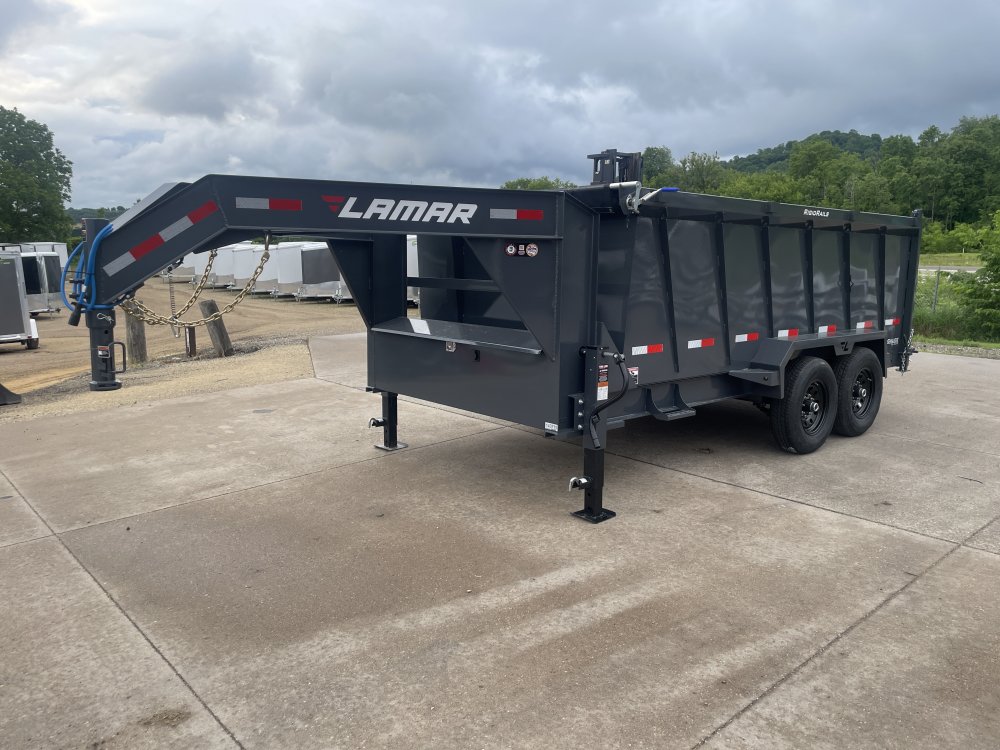2025 Lamar Trailers 83X14 Gooseneck Dump Trailer