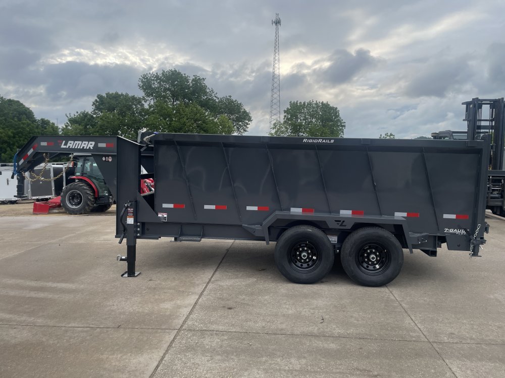2025 Lamar Trailers 83X14 Gooseneck Dump Trailer