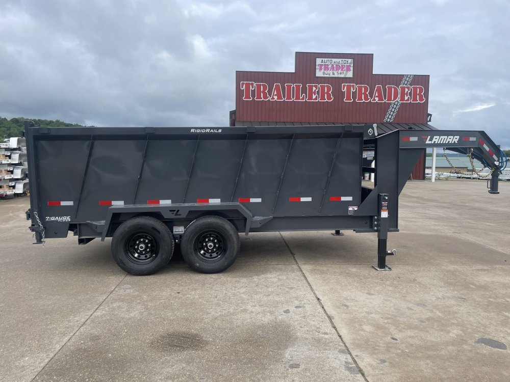 2025 Lamar Trailers 83X14 Gooseneck Dump Trailer