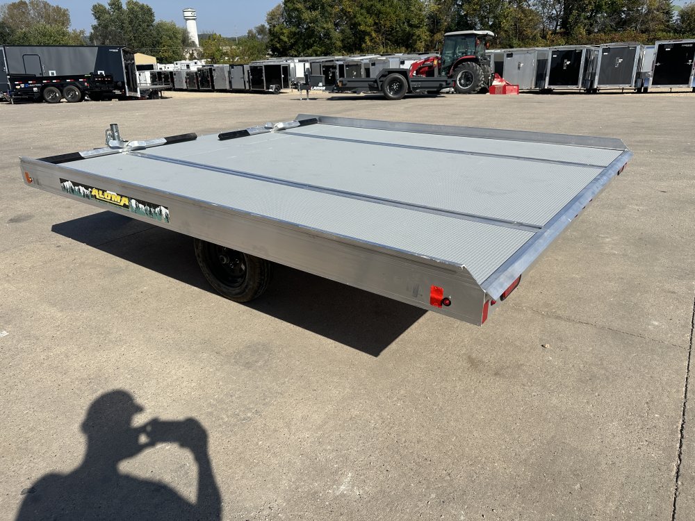 2026 Aluma 8610 Tilt 2 Place Open Snowmobile Trailer