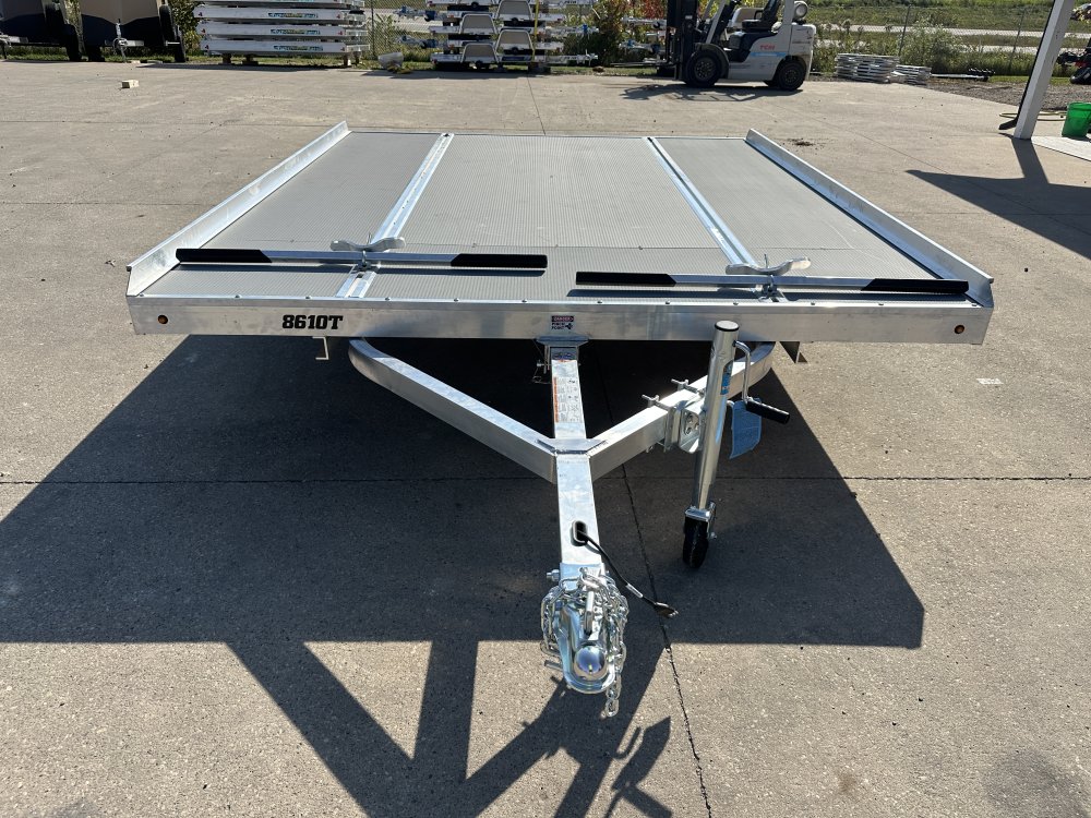 2026 Aluma 8610 Tilt 2 Place Open Snowmobile Trailer
