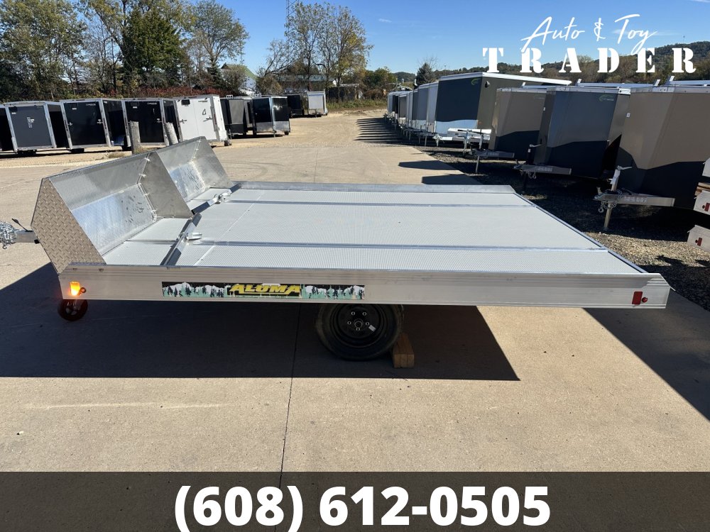 2026 Aluma 8610 Tilt 2 Place Open Snowmobile Trailer