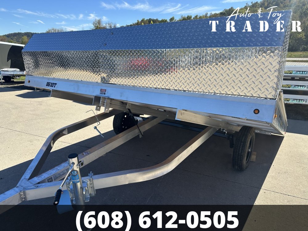 2026 Aluma 8610 Tilt 2 Place Open Snowmobile Trailer