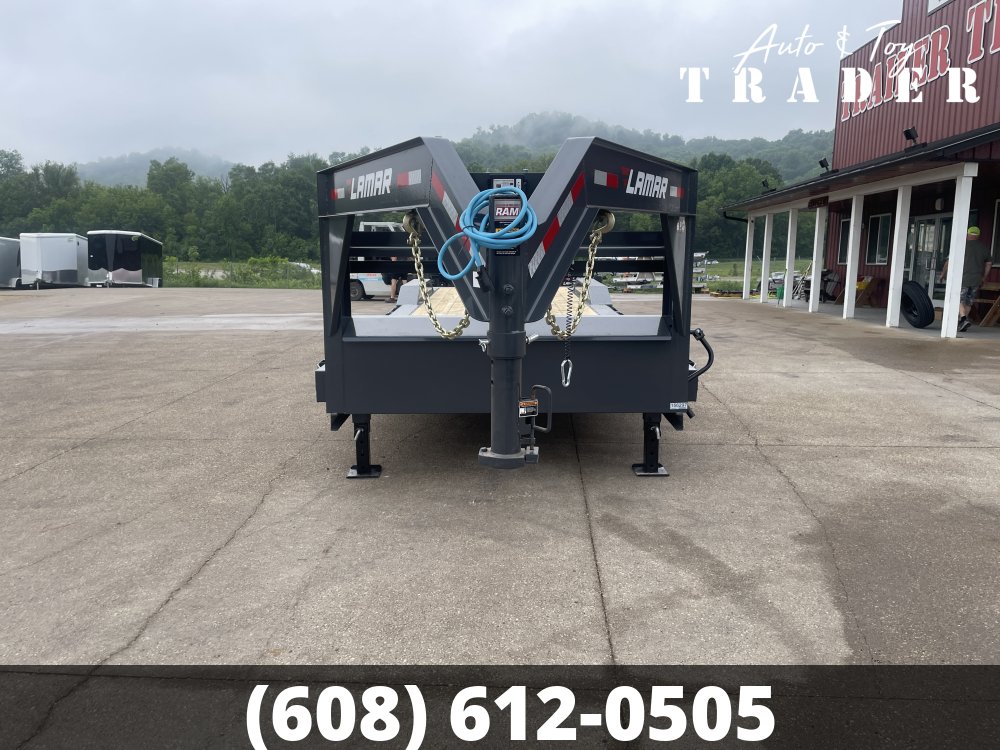2026 Lamar Trailers 102X28 Gooseneck Car Hauler Trailer