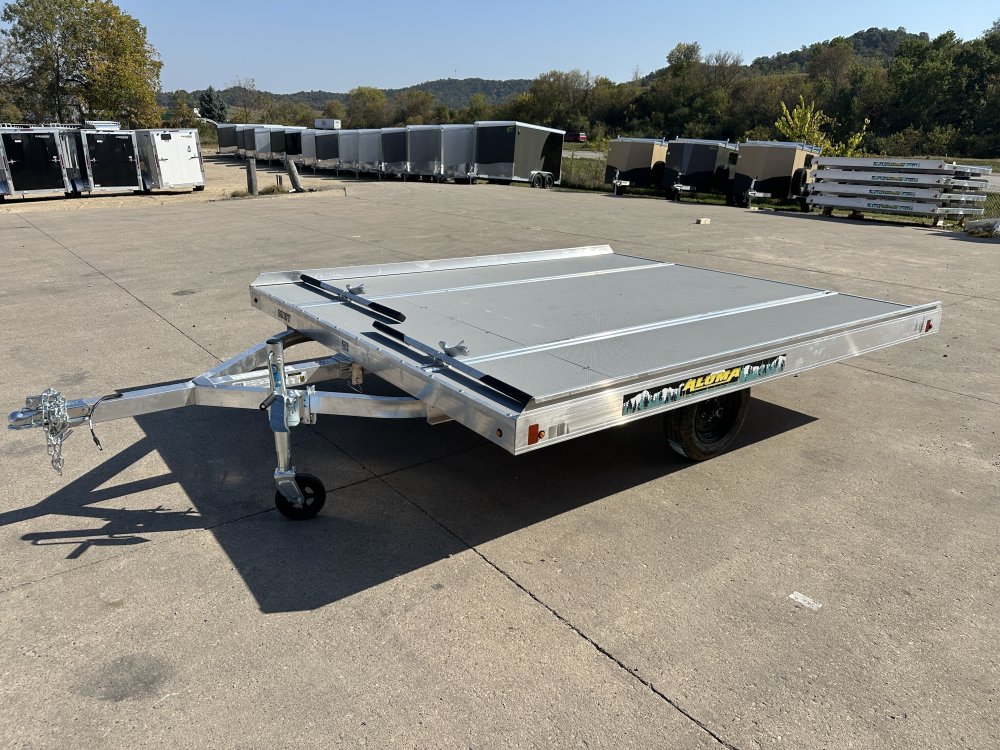 2026 Aluma 8610 Tilt 2 Place Open Snowmobile Trailer