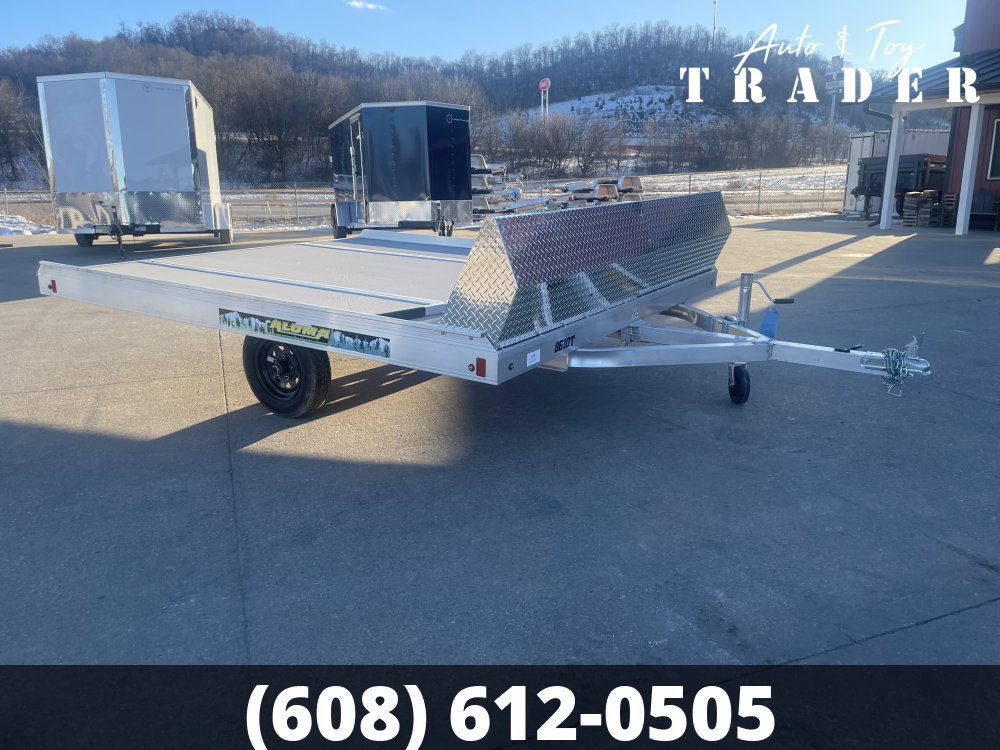 2026 Aluma 8610 Tilt 2 Place Open Snowmobile Trailer