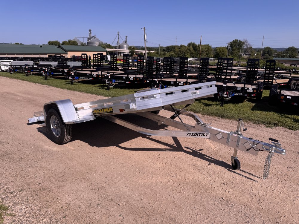 2025 Aluma 7712H Tilt Aluminum Utility Trailer