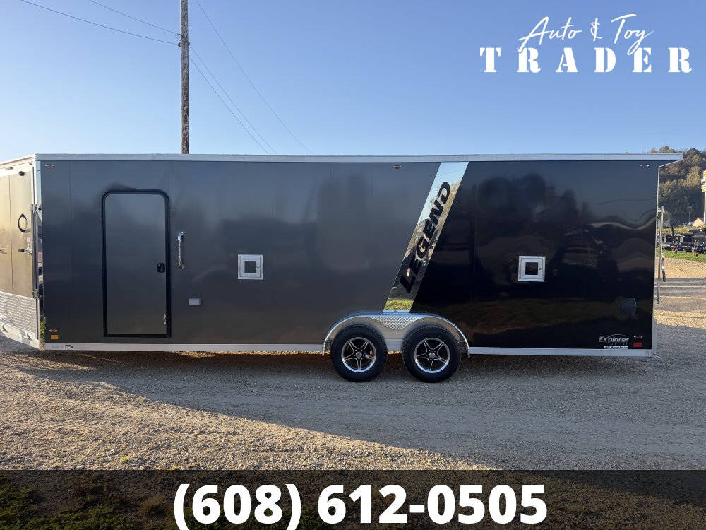 2027 Legend 7.5X29 Aluminum Explorer Snowmobile Trailer