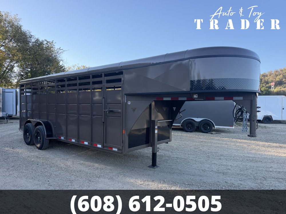 2027 Delta Manufacturing 6X20 Gooseneck Stock Trailer