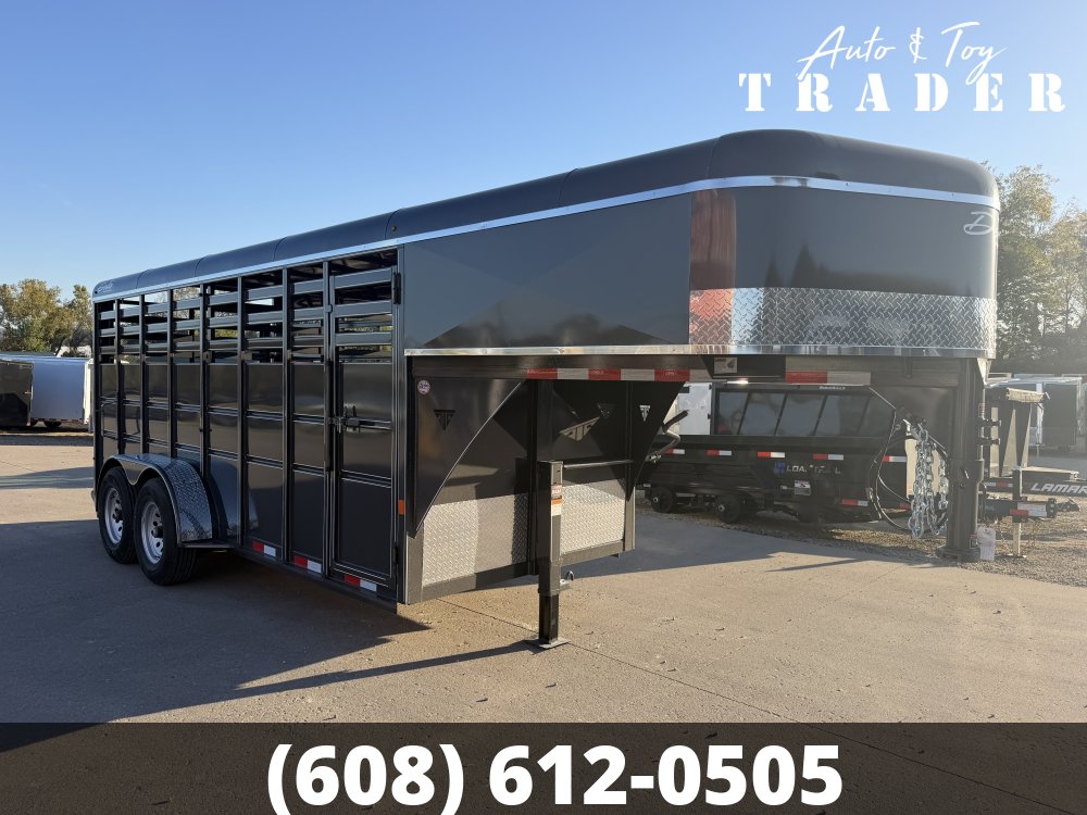 2027 Delta Manufacturing 6X16 Gooseneck Stock Trailer