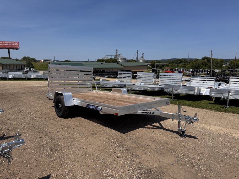 2026 Aluma 7812 ESW-S-TG Aluminum Utility Trailer
