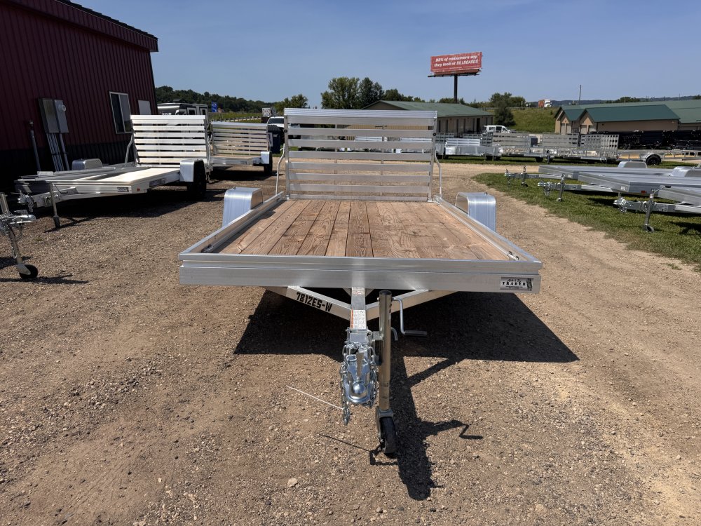 2026 Aluma 7812 ESW-S-TG Aluminum Utility Trailer