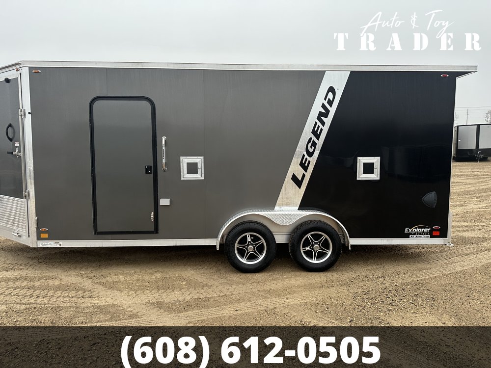 2026 Legend 7.5X23 Aluminum Explorer Snowmobile Trailer
