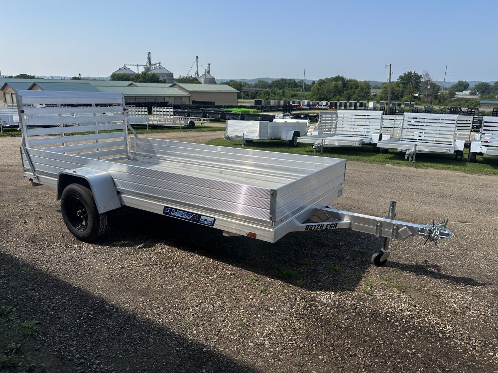 2026 Aluma 6812 H-ESA-S-TG Aluminum Utility Trailer
