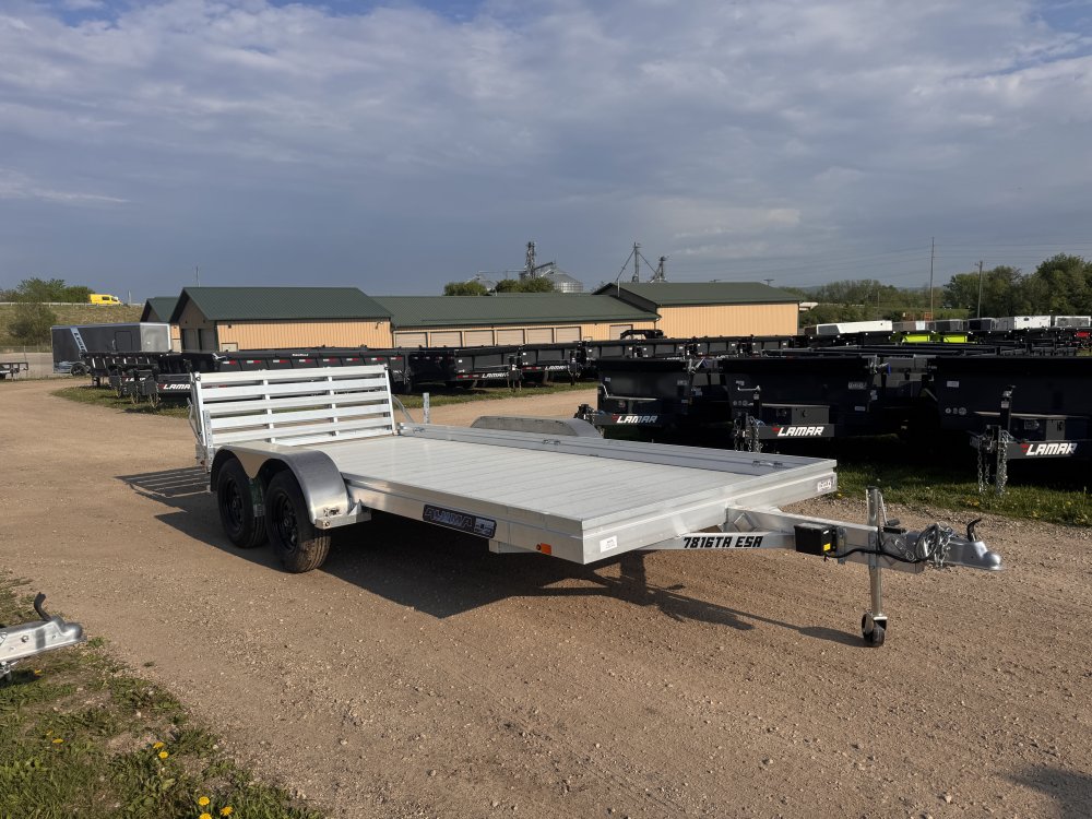 2025 Aluma 7816ESA-TA-EL-BT Aluminum Utility Trailer