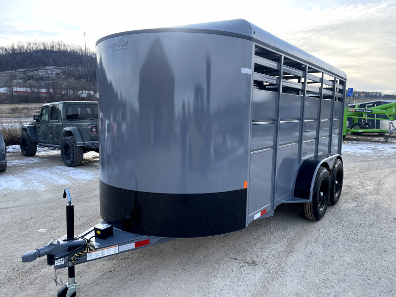 2025 Delta Manufacturing 6X16 Stock Trailer