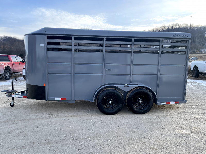 2025 Delta Manufacturing 6X16 Stock Trailer
