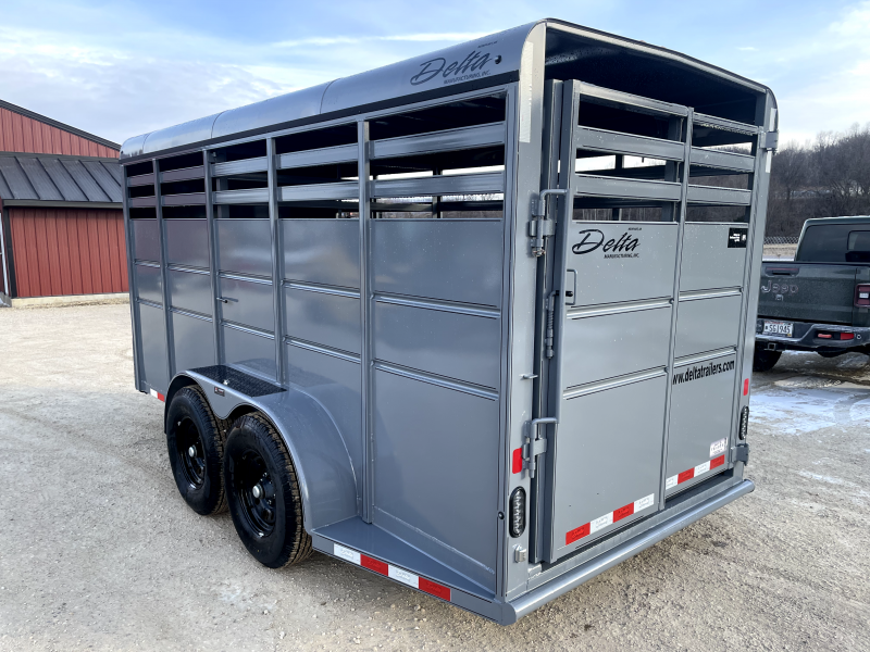 2025 Delta Manufacturing 6X16 Stock Trailer