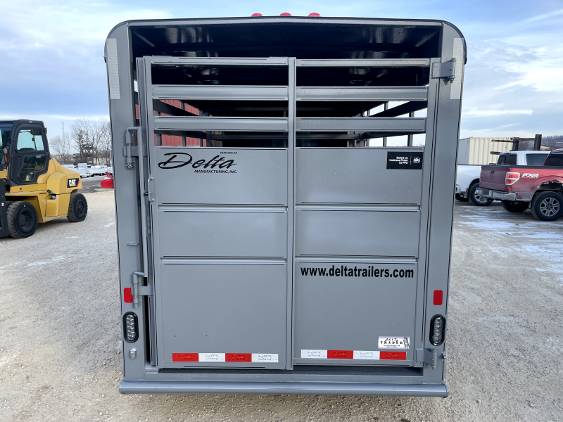 2025 Delta Manufacturing 6X16 Stock Trailer